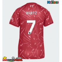Camisa de Futebol Liverpool Florian Wirtz #7 Equipamento Principal Mulheres 2026-27 Manga Curta